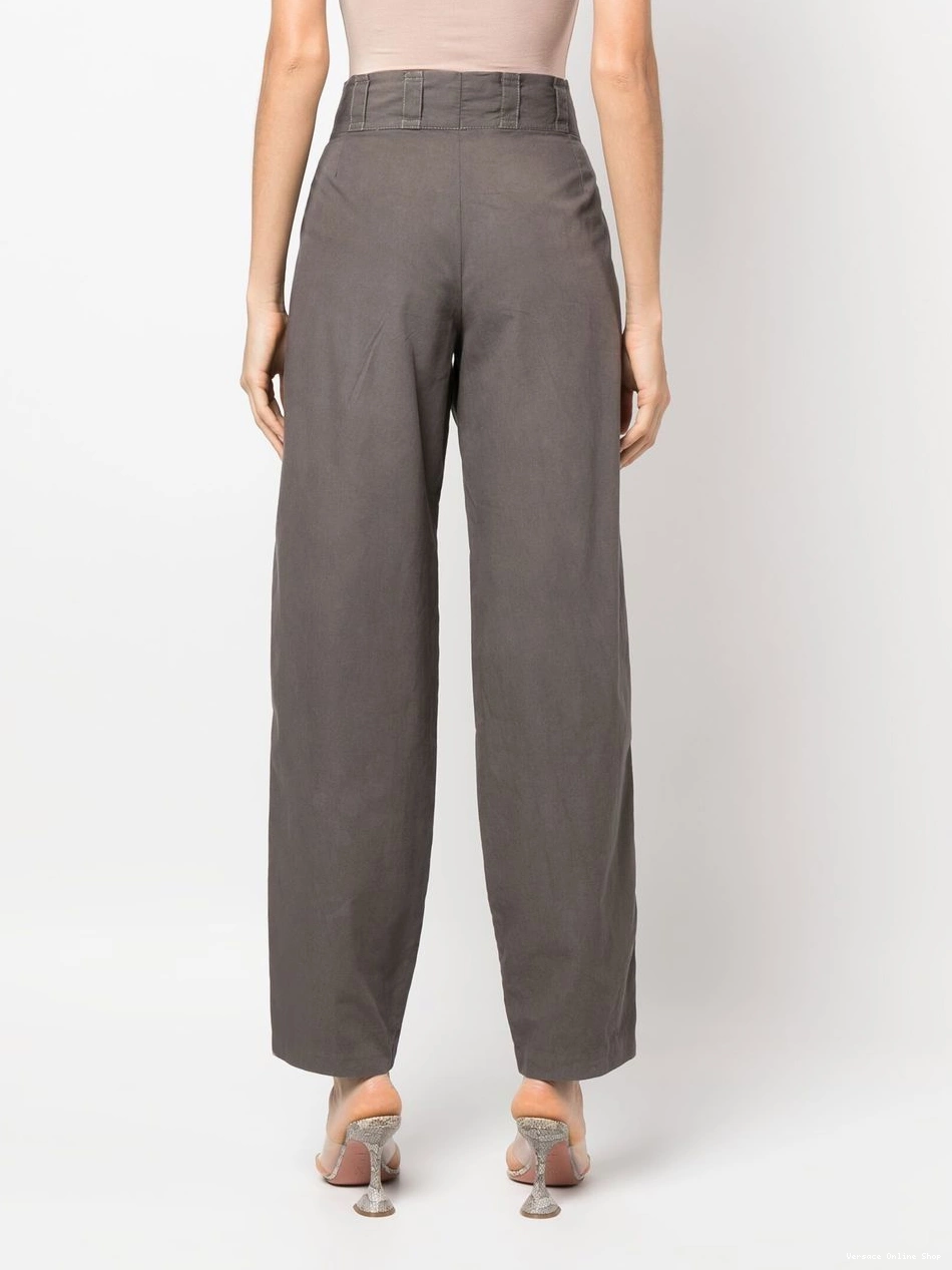 Cheap Versace 1980s Women trousers tapered high-waist 0325